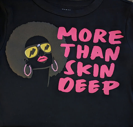 "More than skin deep " crop tee